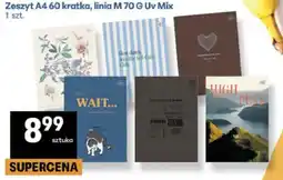 Delikatesy Centrum Zeszyt A4 60 kratka, linia M 70 G Uv Mix oferta