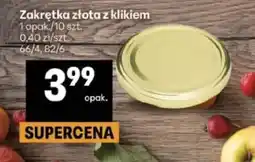 Delikatesy Centrum Zakrętka złota z klikiem oferta