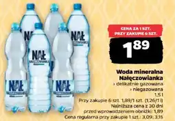 Netto Woda mineralna Nałeczowianka oferta