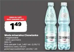 Netto Woda mineralna Cisowianka oferta