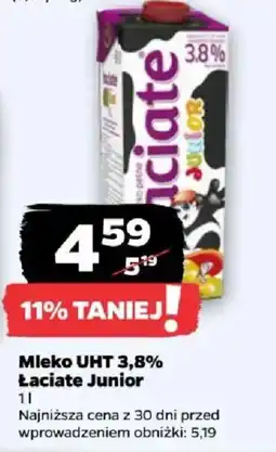 Netto Mleko UHT 3,8% Łaciate Junior oferta
