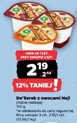 Netto De'Serek z owocami Hej! oferta