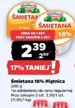 Netto Śmietana 18% Piątnica oferta