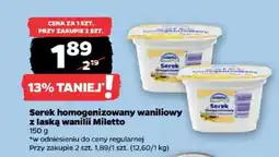 Netto Serek homogenizowany waniliowy z laską wanilii Miletto oferta