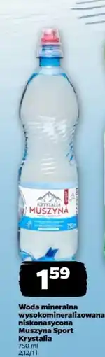 Netto Woda mineralna wysokomineralizowana niskonasycona Muszyna Sport Krystalia oferta