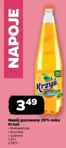 Netto Napój gazowany 20% soku Krzyś oferta