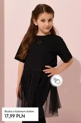 Bluzka z tiulowym dołem