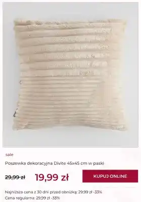 Poszewka dekoracyjna Divite 45x45 cm w paski