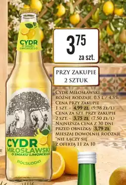 Dino Cydr Miłosławski o smaku Limoncello oferta