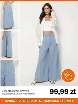 Born2be Spodnie z szerokimi nogawkami z gumką Born2be oferta