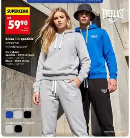 Biedronka Spodnie dresowe młodzieżowe Everlast oferta