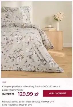 Home&You Komplet pościeli z mikrofibry Babina 200x220 cm z 2 poszewkami 70x80 oferta