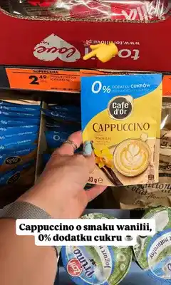 Biedronka Cappuccino o smaku wanilii Cafe d'Or 0% dodatku cukrów oferta