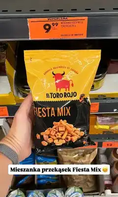 Biedronka Mieszanka przekąsek El Toro Rojo Fiesta Mix oferta