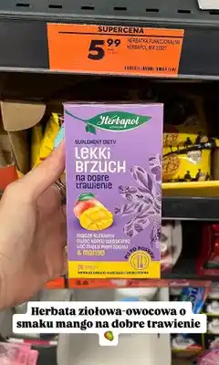 Biedronka Herbatka ziołowo-owocowa Herbapol Lekki Brzuch o smaku mango oferta