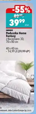 Biedronka Poduszka Home Fantasy Smukee 70x80 cm oferta