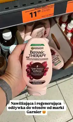 Biedronka Nawilżająca odżywka regenerująca Garnier Botanic Therapy Winogronowe Nawilżenie oferta