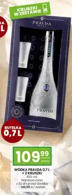 Zestaw wódka Pravda + 2 kieliszki
