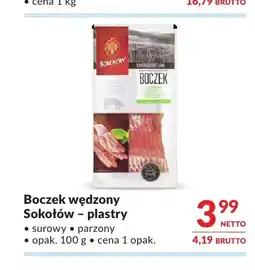 Makro Boczek wędzony Sokołów plastry oferta