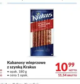 Makro Kabanosy wieprzowe z szynką Krakus oferta