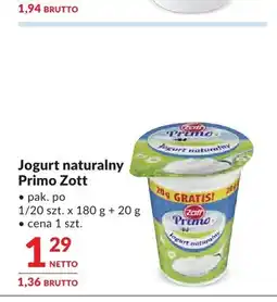 Makro Jogurt naturalny Primo Zott oferta