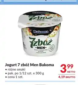 Makro Jogurt 7 zbóż Men Bakoma oferta