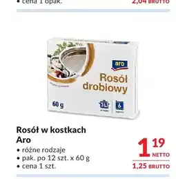 Makro Rosół drobiowy w kostkach Aro oferta
