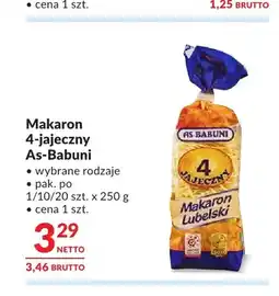 Makro Makaron 4-jajeczny As-Babuni oferta