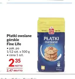 Makro Płatki owsiane górskie Fine Life oferta