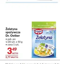 Makro Żelatyna spożywcza Dr. Oetker oferta