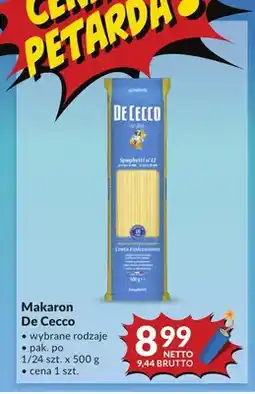 Makro Makaron De Cecco Spaghetti n'12 oferta