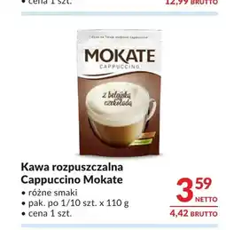 Makro Kawa rozpuszczalna Cappuccino Mokate oferta