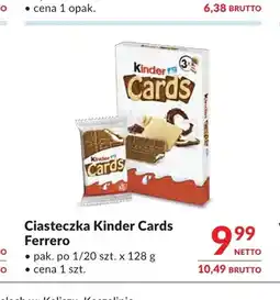 Makro Ciasteczka Kinder Cards Ferrero oferta
