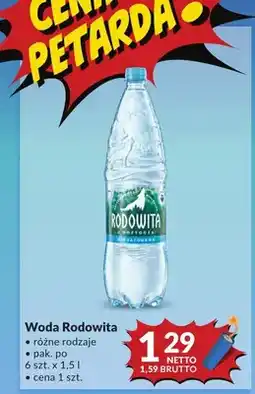 Makro Woda niegazowana Rodowita oferta