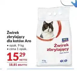 Makro Żwirek zbrylający dla kotów Aro oferta
