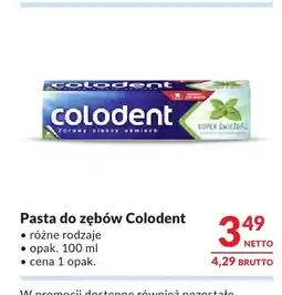 Makro Pasta do zębów Colodent Super Świeżość oferta