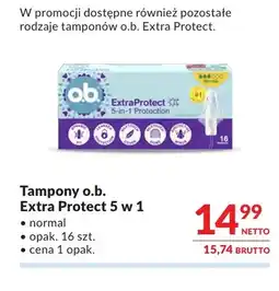 Makro Tampony o.b. Extra Protect 5 w 1 normal oferta