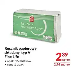 Makro Ręcznik papierowy składany typ V Fine Life oferta