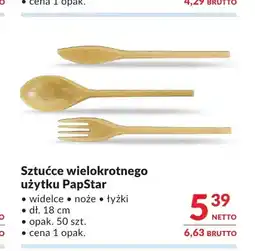 Makro Sztućce wielokrotnego użytku PapStar oferta