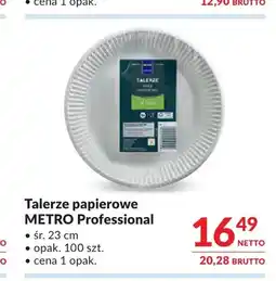 Makro Talerze papierowe METRO Professional oferta