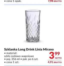 Makro Szklanka Long Drink Linia Mirano oferta