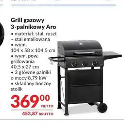 Makro Grill gazowy 3-palnikowy Aro oferta