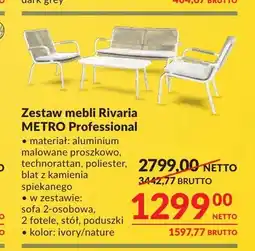Makro Zestaw mebli Rivaria Metro Professional oferta