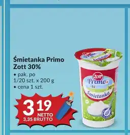 Makro Śmietanka Primo Zott 30% oferta