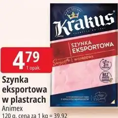 E.Leclerc Szynka eksportowa w plastrach Krakus oferta