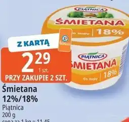 E.Leclerc Śmietana 12%/18% Piątnica oferta