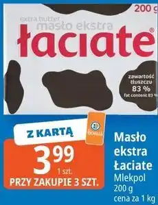 E.Leclerc Masło ekstra Łaciate Mlekpol oferta