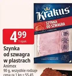 E.Leclerc Szynka od szwagra w plastrach Krakus oferta