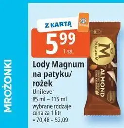 E.Leclerc Lody Magnum na patyku/rożek oferta