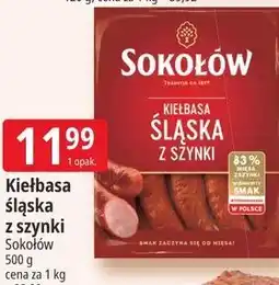 E.Leclerc Kiełbasa śląska z szynki Sokołów oferta